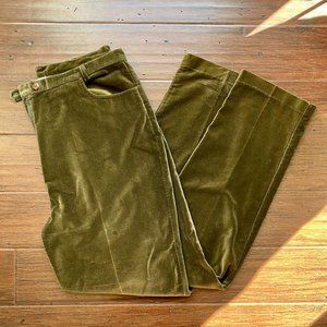 MAC & JAC || GREEN VELVET TROUSERS